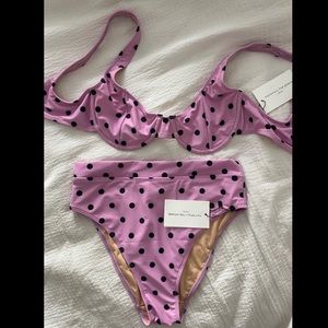 NWT Faithfull The Brand Polka Dot Bikini Size M